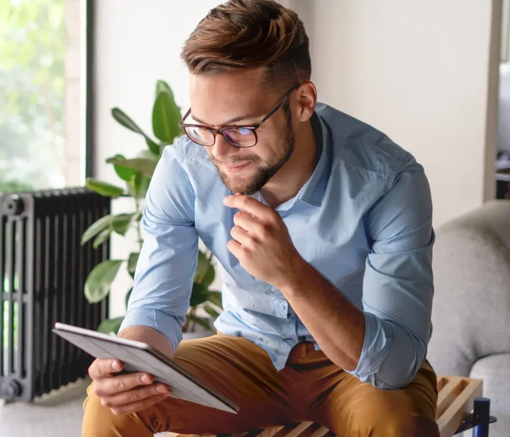 A website package consumer who found a business site through SEO