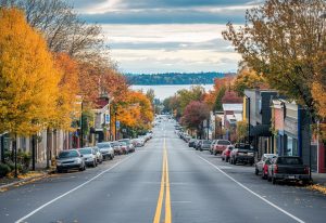 Local SEO Citation Submissions feature - small town business street in the United States