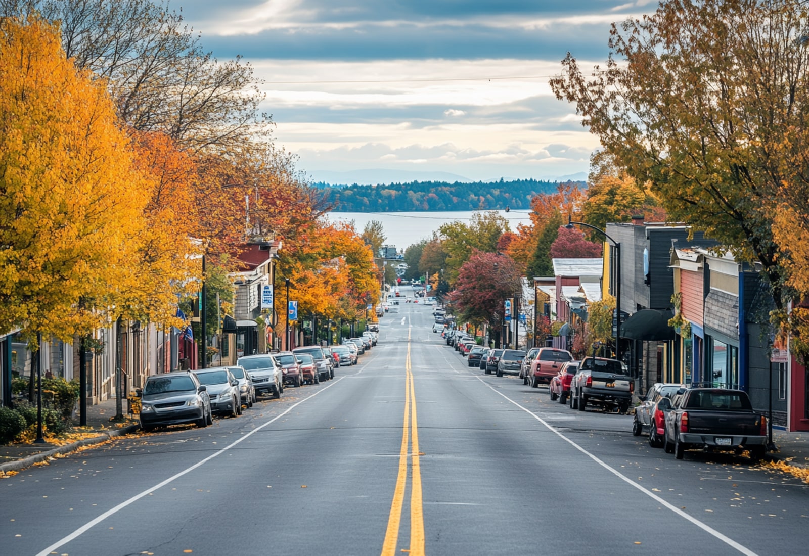 Local SEO Citation Submissions feature - small town business street in the United States