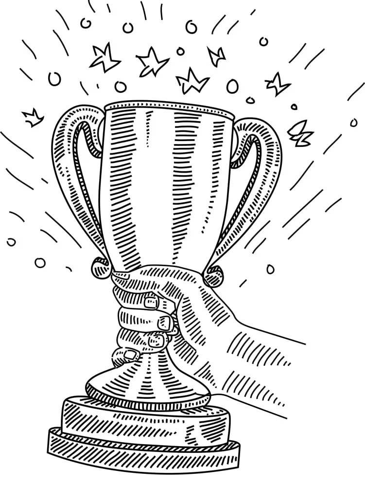 ink illustration showing smart website copywriting uses visuals